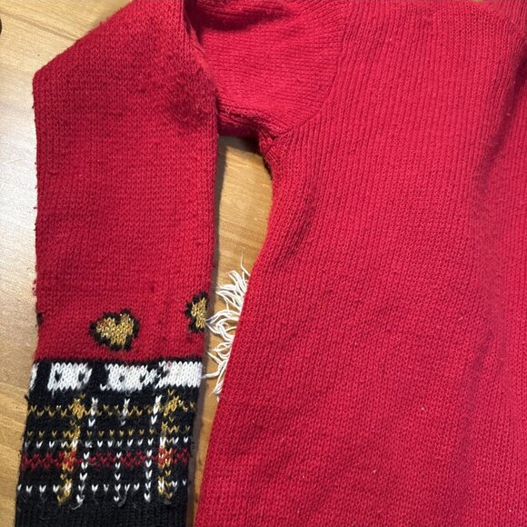 READ!  VTG Rods 3D Horse Girls Sweater Kids Medium 10/12 Craft Project Repurpose - Picture 13 of 14